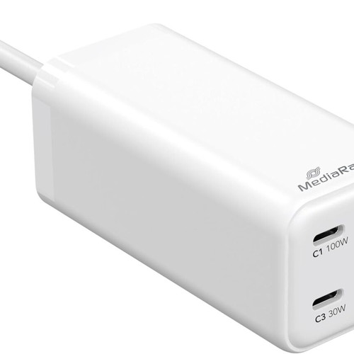 MediaRange MRMA124 GaN 100W Charging Station with 3 USB-C and 1 USB-A Ports