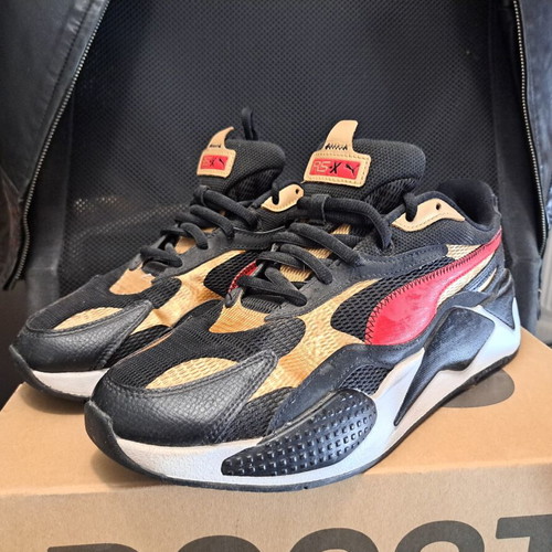 Puma RS-X3 CNY sneakers, black and gold, limited edition