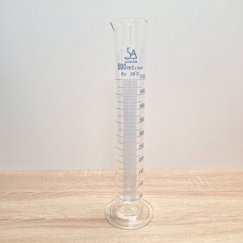 Volumetric Glass Cylinder 500ml calibrated new
