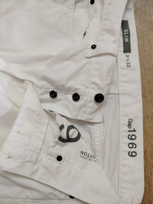 Gap white denim pants like new