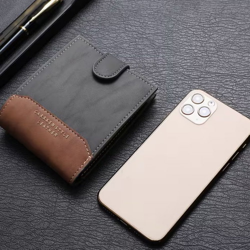 Men's wallet new PU leather with slim design