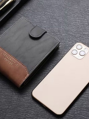 Men's wallet new PU leather with slim design