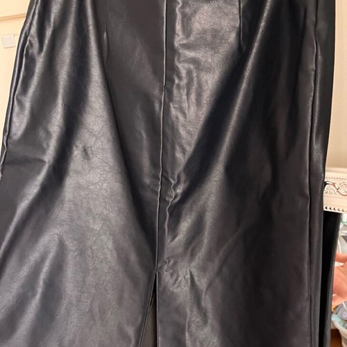 Maki Philosophy blue leather skirt like new