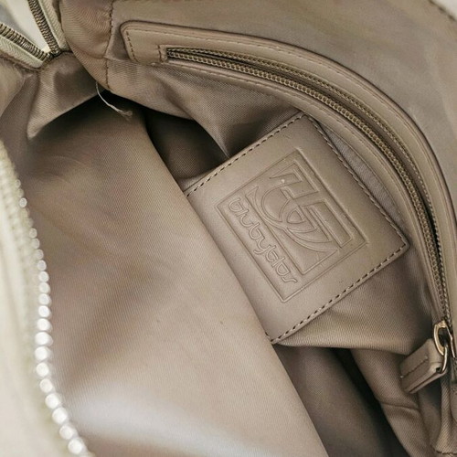 Blu Byblos backpack used, white leather