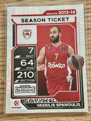 Κάρτα Βασίλης Σπανούλης Ολυμπιακός Panini Euroleague 2025-26 Καινούργιο