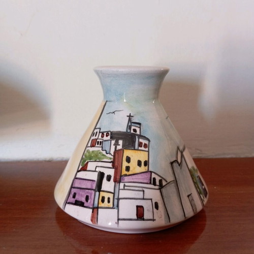 Handmade clay decorations like new, jug, vase, cup, napkin holder