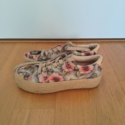 Admiral women's canvas shoes used, size 36, multicolor