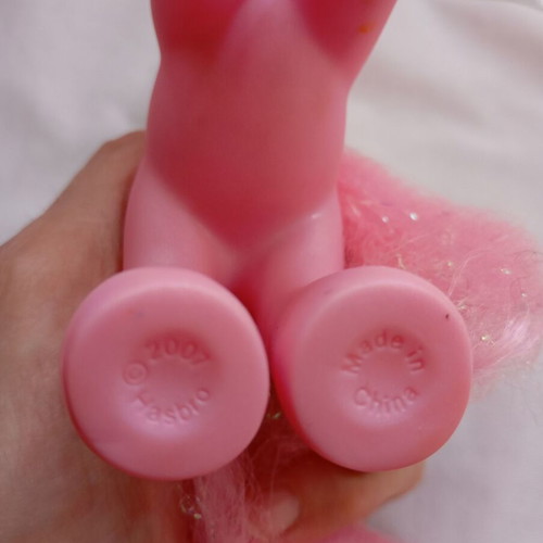 My Little Pony G3 Pinkie Pie figure used, 2007 Hasbro 25th Birthday Celebration