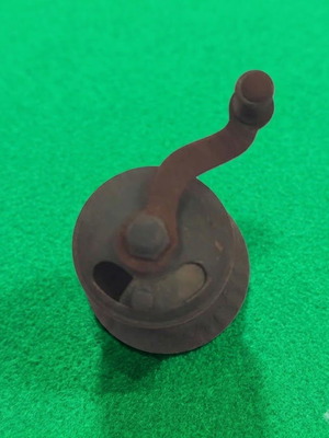 Oriental-style brass spice mill, 1950s–1980s