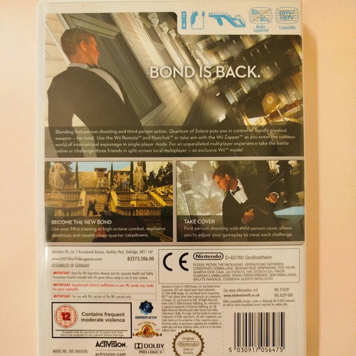007: Quantum of Solace Nintendo Wii used