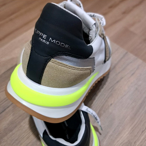 Philippe Model Paris men's sneakers new, white and beige, size 41