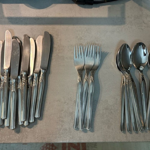 Set of 26 German Vintage Cutlery like new, stainless steel