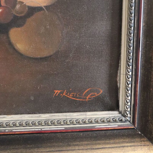 R. Sands Signed Still Life Painting with Fruits, like new