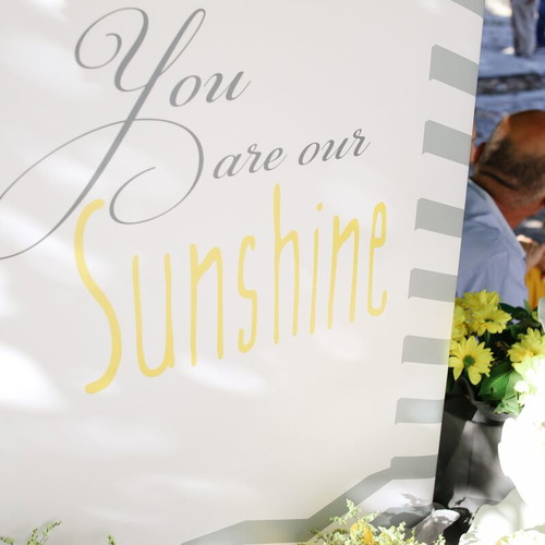 You Are Our Sunshine baptism decoration canvas 140x100 cm