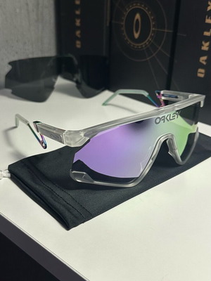Oakley BXTR Metal sunglasses new with black and clear lenses