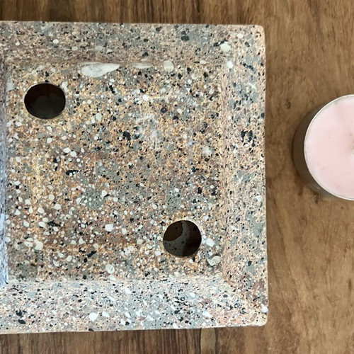 Ceramic tealight holder with sea theme
