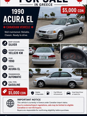 Acura EL 1998 μεταχειρισμένο, αυτόματο, ασημί, βενζίνης λιμουζίνα