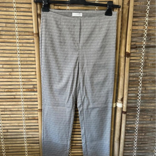 Charles Vögele grey patterned trousers size S
