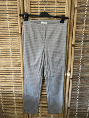 Charles Vögele grey patterned trousers size S