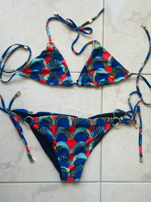 Mallory The Label bikini set medium used, blue multicolor