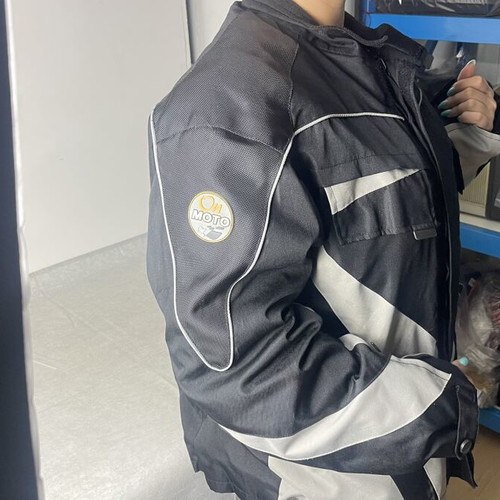 On Moto Cordura Motorcycle Jacket used with protective armor