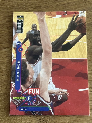 1995-96 Collectors Choice Fun Facts Michael Jordan #169 used