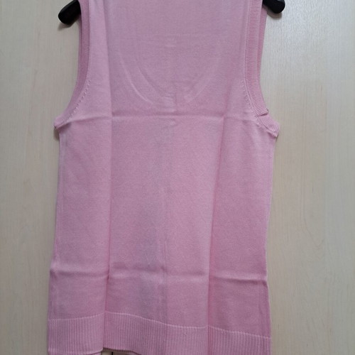 Cotton women's sweater Julia Bergovich new, pink and grey