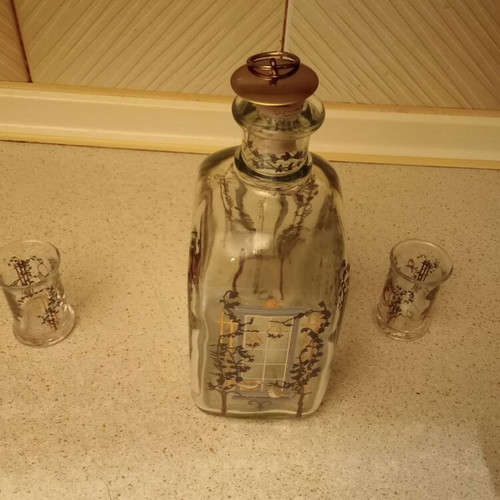 Holmegaard Christmas Carafe Set like new