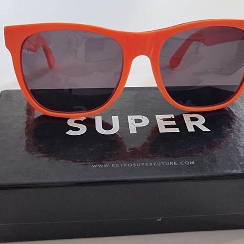 Retrosuperfuture Classic Orange sunglasses like new, handmade Italy