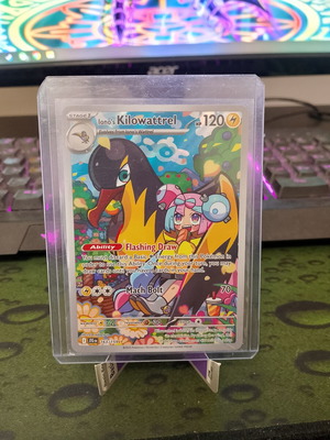 Iono's Kilowattrel Pokemon card full art new