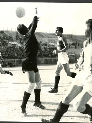 Original 1960s Olympiacos vs Aris Photograph used