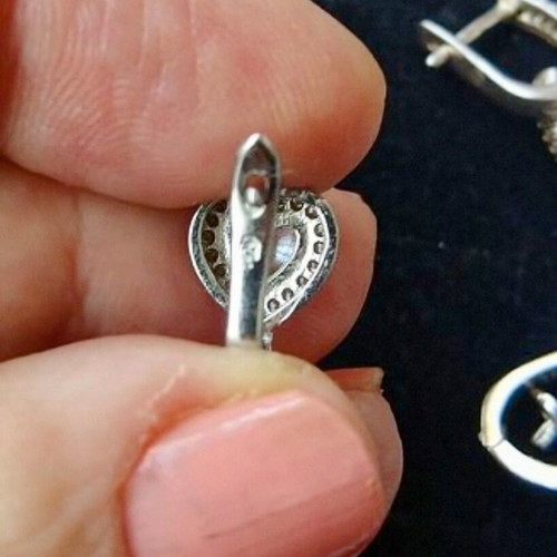Engagement silver jewelry set Promise used with AAA zirconia
