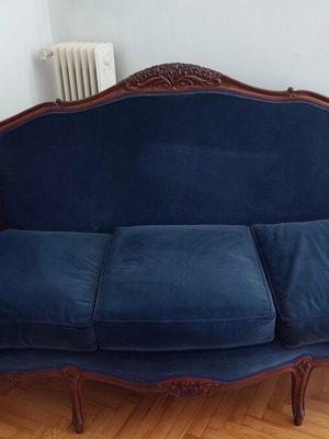 Σαλόνι αντίκα Louis XV με 3θέσιο καναπέ και 2 πολυθρόνες σαν καινούργιο