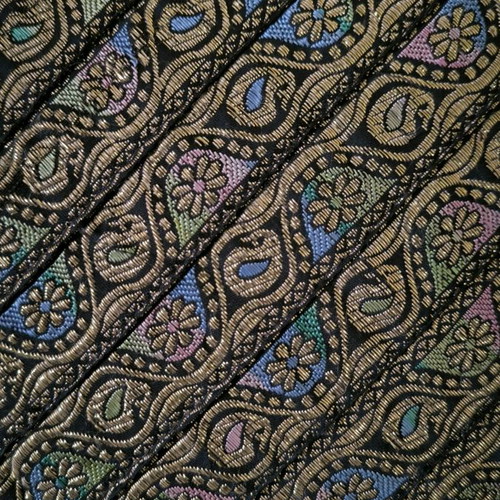 Satin embroidered pillow in excellent condition handmade vintage