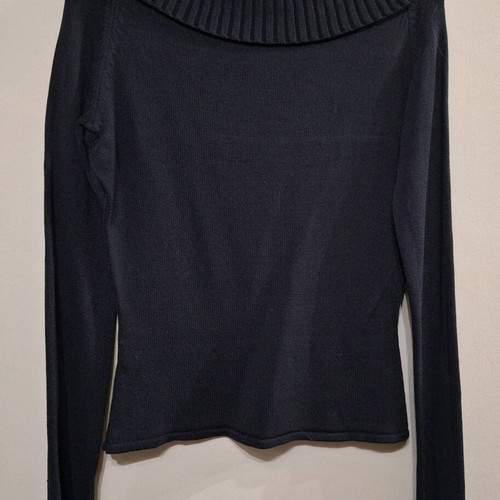 Dolce and Gabbana elastic synthetic black pullover like new, size Medium Large