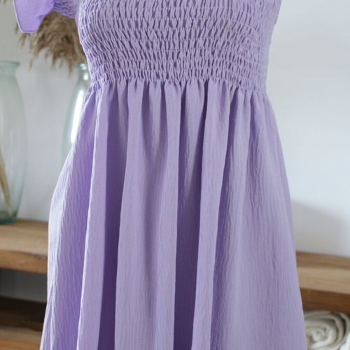 Off-shoulder dress new in lilac, size S