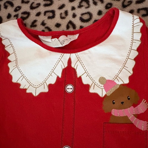 christmas dress h&m Girls - Red/Bows Printed Cotton Dress - Size: 2-3Y