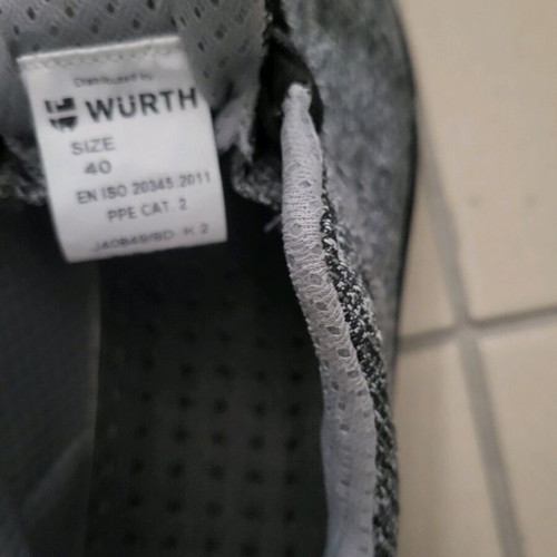 Wurth safety shoes size 40 new
