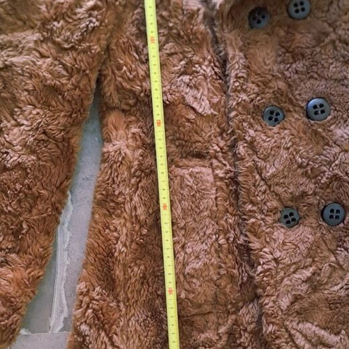 Achilleas vintage teddy coat unisex, used, brown