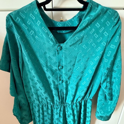 Vintage one-piece jumpsuit like new, turquoise