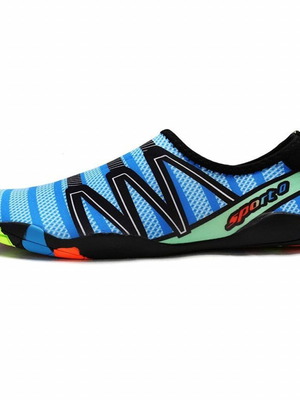 Men's aqua shoes new, quick-drying with non-slip sole, blue