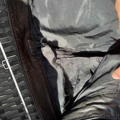 Dolce & Gabbana leather pants used, lambskin, size XS/S, black