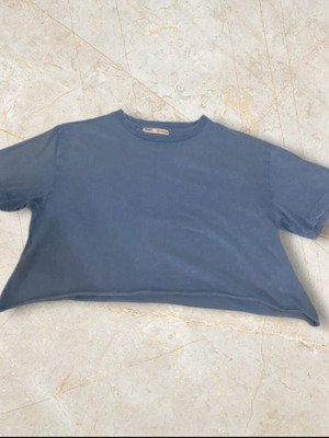 Blue crop top used from Pull & Bear, size S
