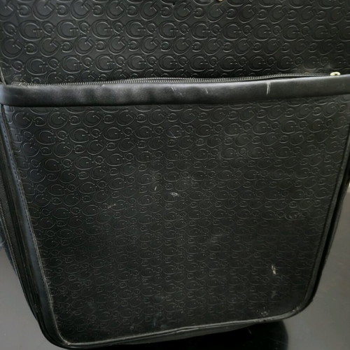 Guess suitcase used with missing front emblem