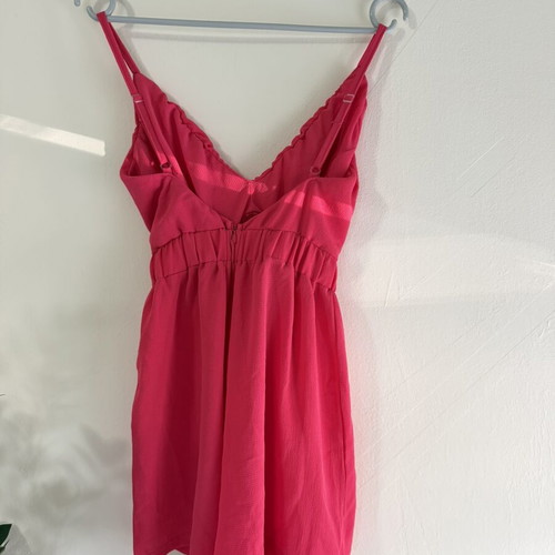 Marmalady summer playsuit with cut-out, small, fuchsia coral