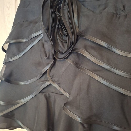 Silk skirt Zini new, black, size M