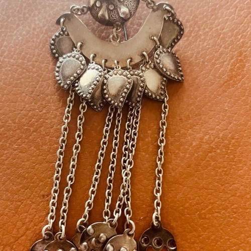 Traditional silver Caucasian antique jewelry like new