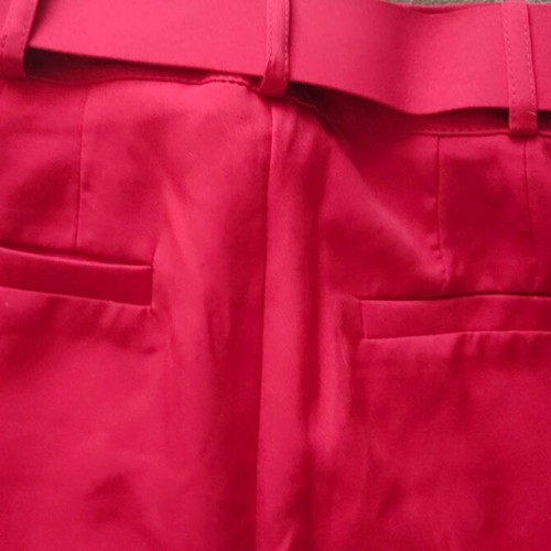 Women's fabric pants new, red, size M 38