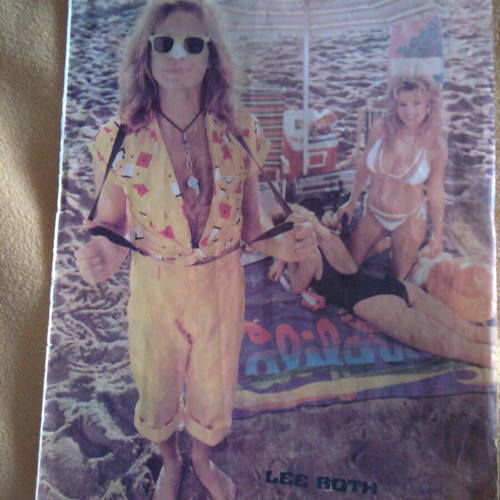 Van Halen (Eddie) & Zig Zag poster used, Manina magazine