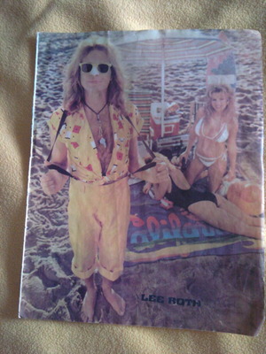 Van Halen (Eddie) & Zig Zag poster used, Manina magazine
